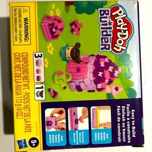 Play-Doh Builder Fairy House Toy Building Kit Kids 3 Non-Toxic Colors NEW in Box